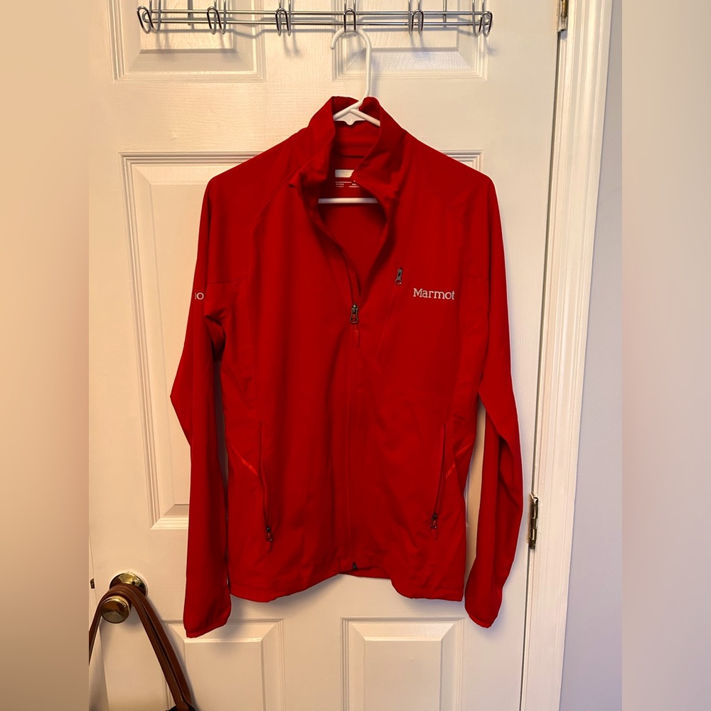 Marmot red thin windbreaker - Size S